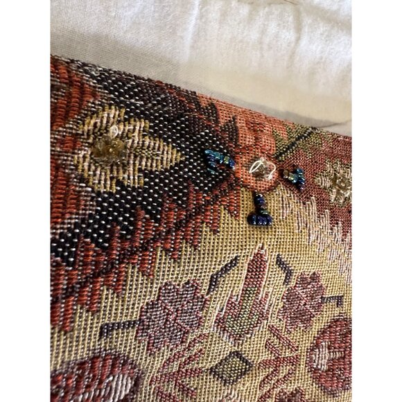 6 VTG Pier One Tapestry Moroccain Placemats Multicolor Beaded Bohemian Table Top - Picture 11 of 15